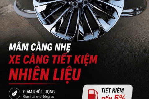 BẠN CÓ BIẾT KHỐI LƯỢNG CỦA MÂM XE CŨNG ẢNH HƯỞNG ĐẾN MỨC TIÊU HAO NHIÊN LIỆU?